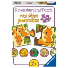 Puzzle Animale Si Puiutii Lor, 9X2 Piese Ravensburger - 1